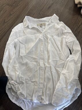 Classic White Button-Up Shirt